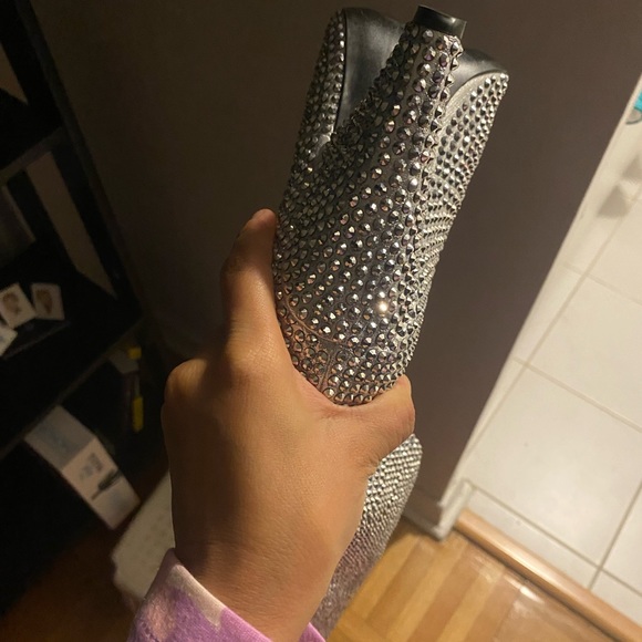 Rhinestones boots size 6 - Picture 4 of 10